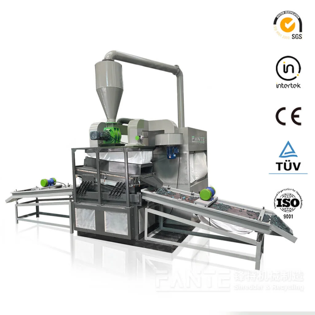 The large copper wire granulator efficiently processes and recycles various types of copper wires and cables.