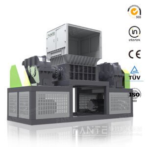 用于粉碎塑料、金属、汽车外壳、轮胎、电子垃圾和木材的双轴粉碎机