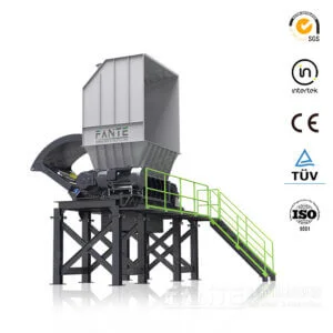High-capacity heavy duty shredder for metal, plastic, e-waste and tire recycling