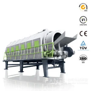 Барабанный грохот - это сортировочное устройство, используемое для разделения материалов по размеру.