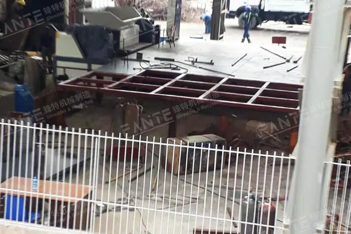 Scrap metal recycling machine case site in kenya