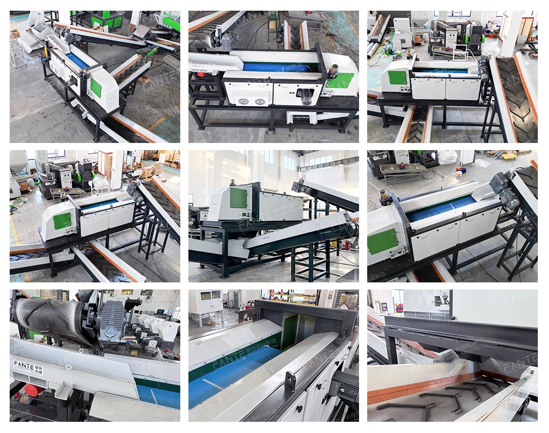 Eddy current separation is an effective non-ferrous metal recycling machine.