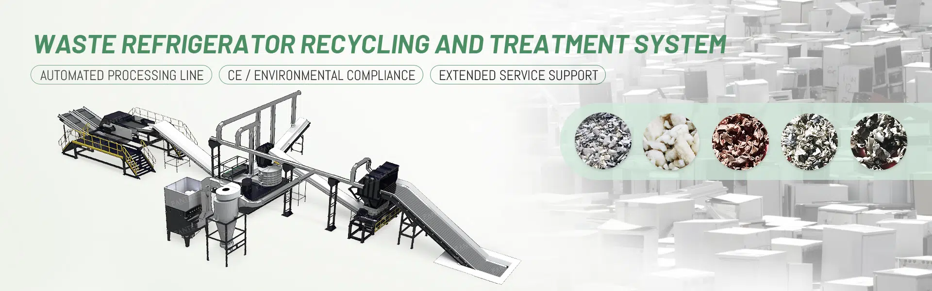 Waste Refrigerator Recycling System