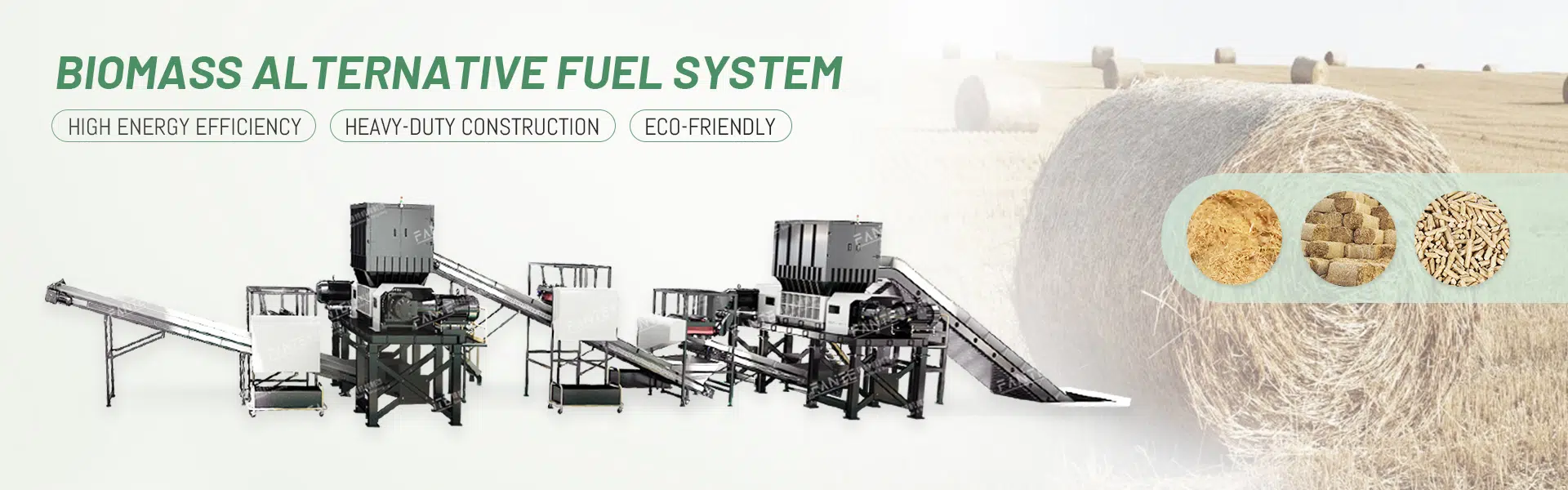 Biomass processing equipment for straw and wood
